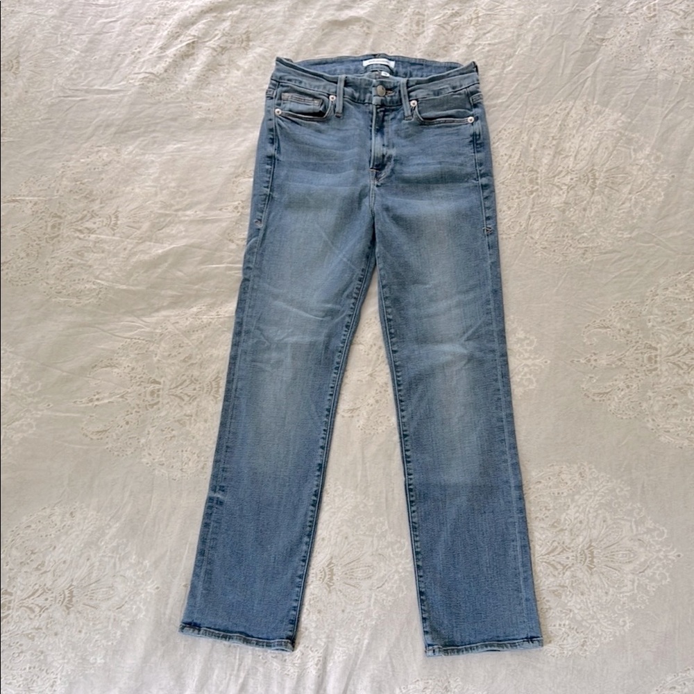 Women’s Good American Good Straight Crop High Rise Jeans Size 4/27